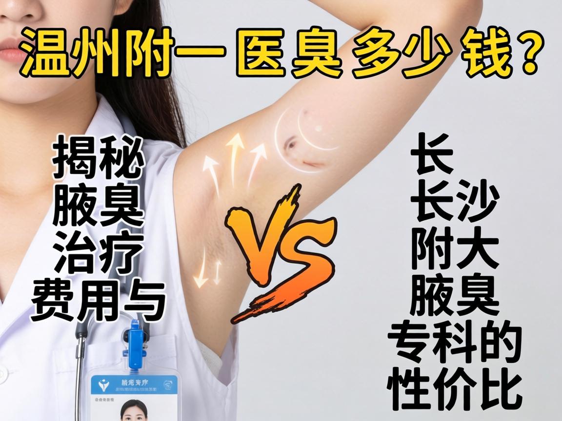 温州附一医腋臭多少钱？揭秘腋臭治疗费用与长沙附大腋臭专科的性价比对比