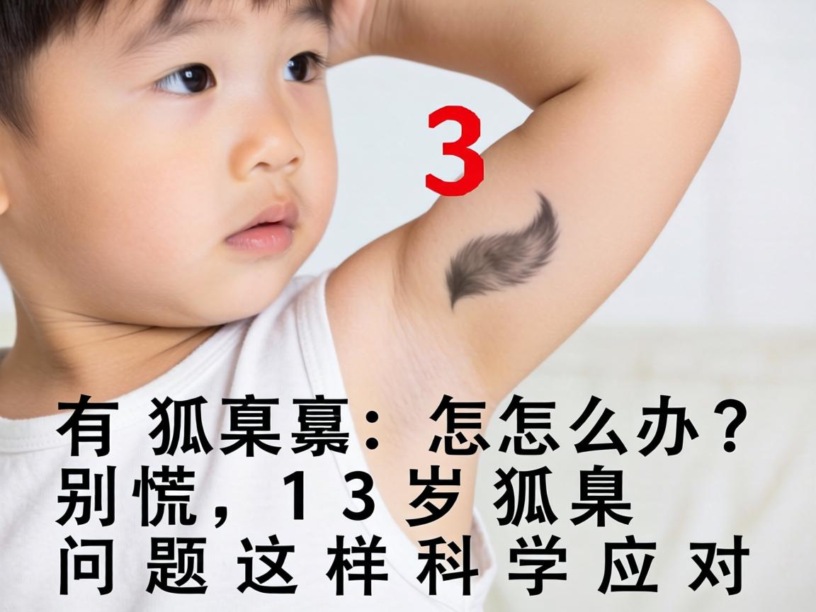 13岁孩子有狐臭怎么办？别慌，13岁狐臭问题这样科学应对