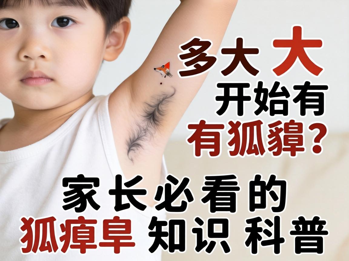 小孩多大开始有狐臭？家长必看的狐臭知识科普
