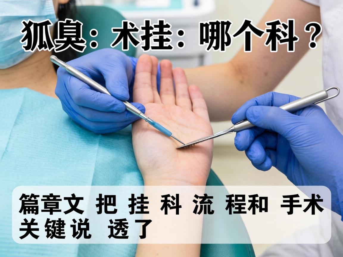 狐臭手术挂哪个科？这篇文章把挂科流程和手术关键说透了