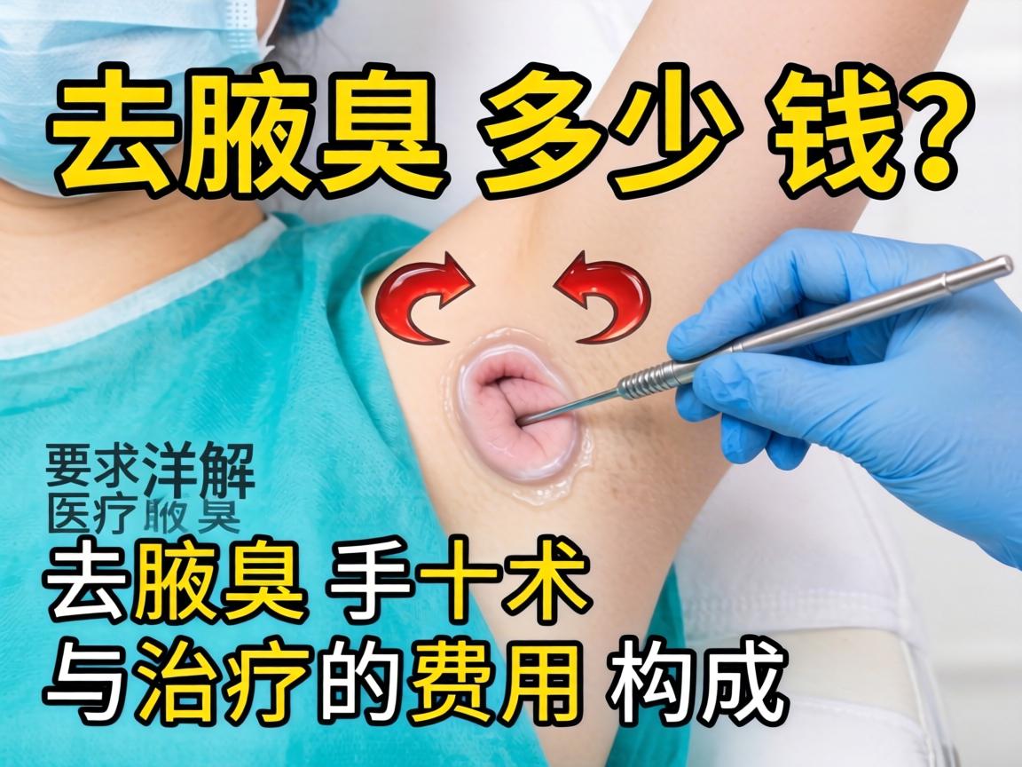 去腋臭多少钱？详解去腋臭手术与治疗的费用构成