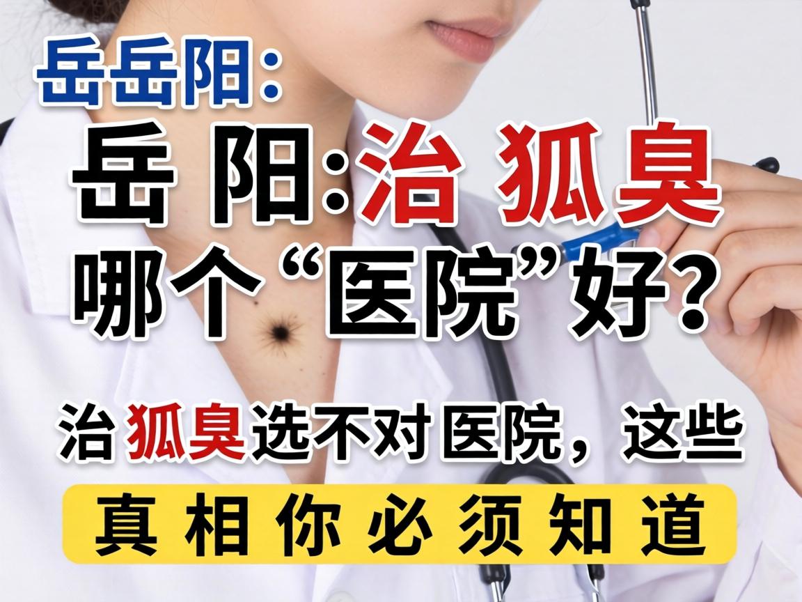 岳阳治狐臭哪个医院好？治狐臭选对医院，这些真相你必须知道