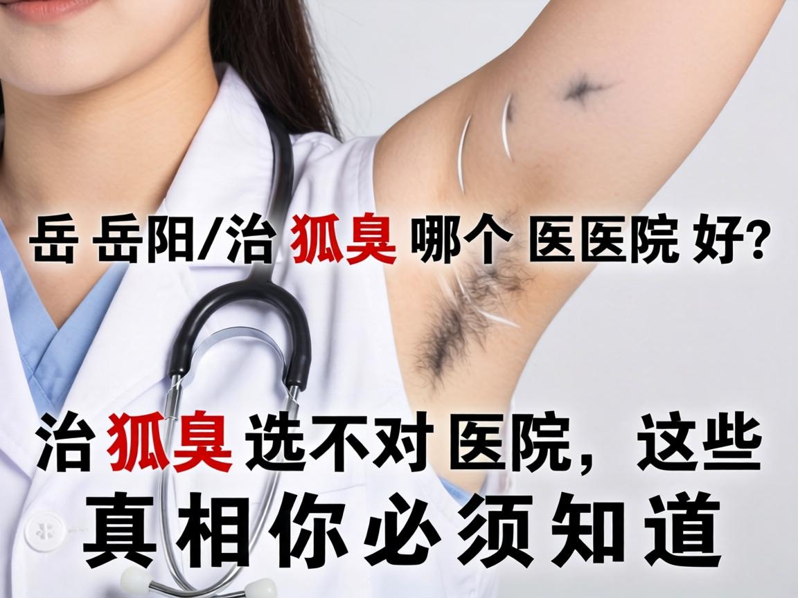 岳阳治狐臭哪个医院好？治狐臭选对医院，这些真相你必须知道