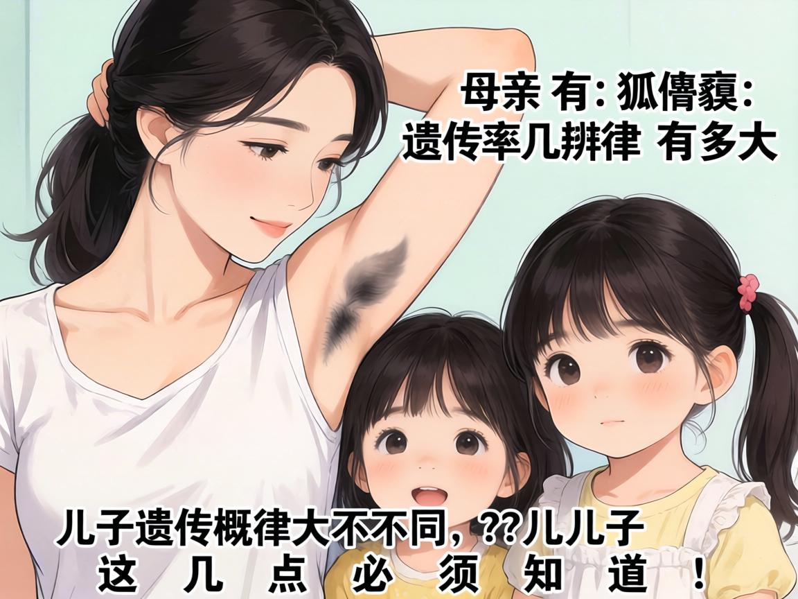 母亲有狐臭遗传几率有多大？儿子女儿遗传概率大不同，这几点必须知道！