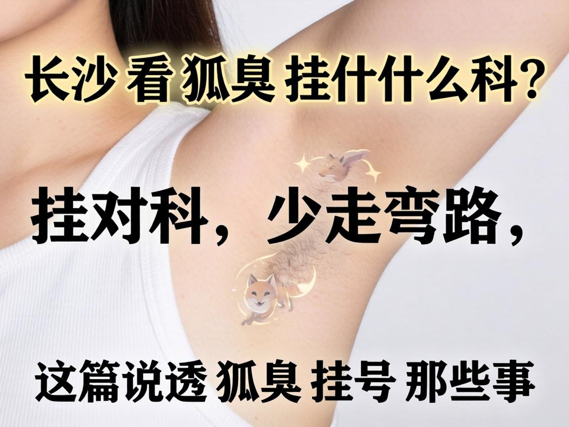 长沙看狐臭挂什么科？挂对科，少走弯路，这篇说透狐臭挂号那些事
