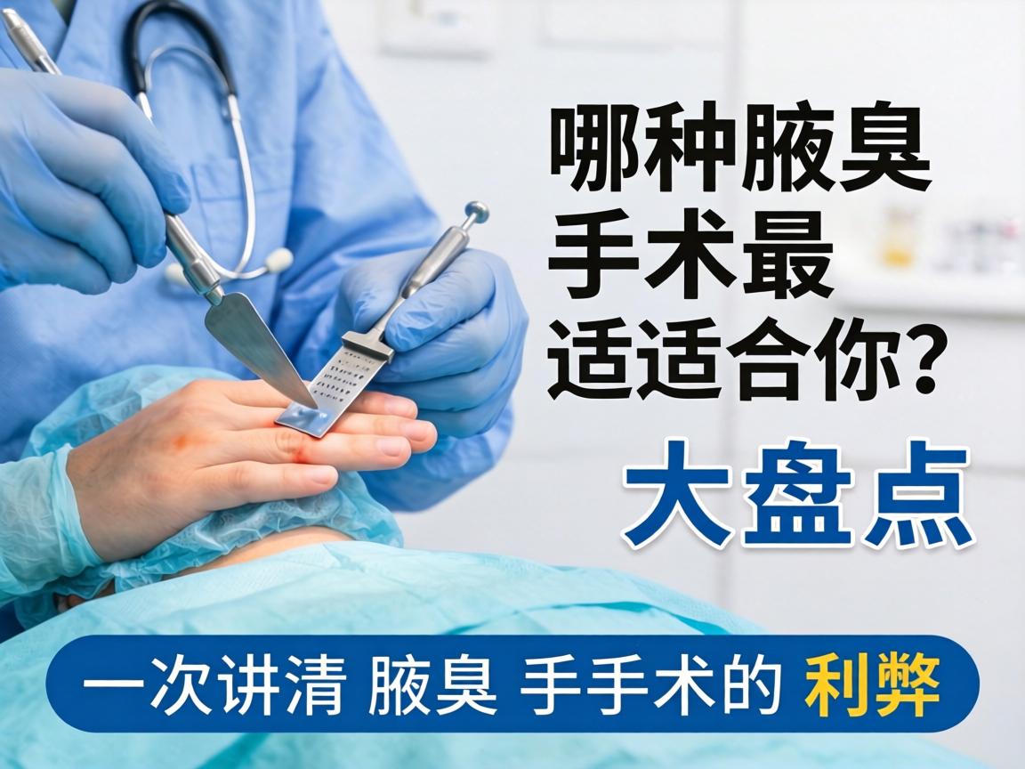 腋臭手术方法大盘点，哪种腋臭手术最适合你？一次讲清腋臭手术的利弊