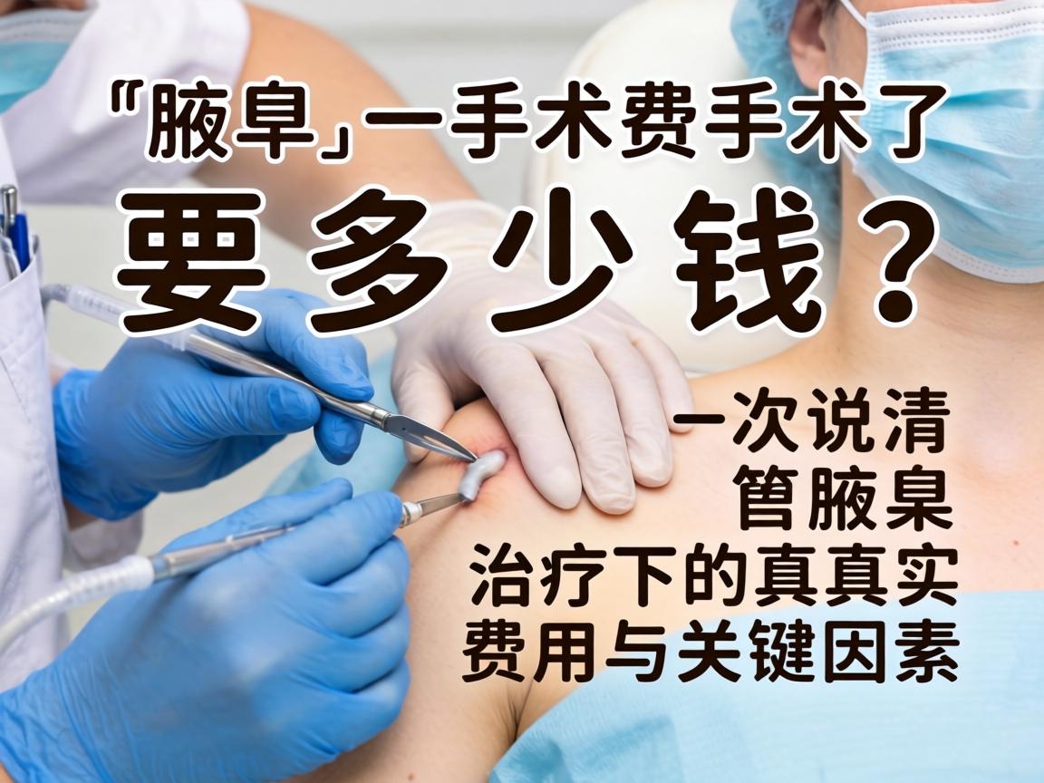 腋臭手术要多少钱？一次说清腋臭治疗的真实费用与关键因素