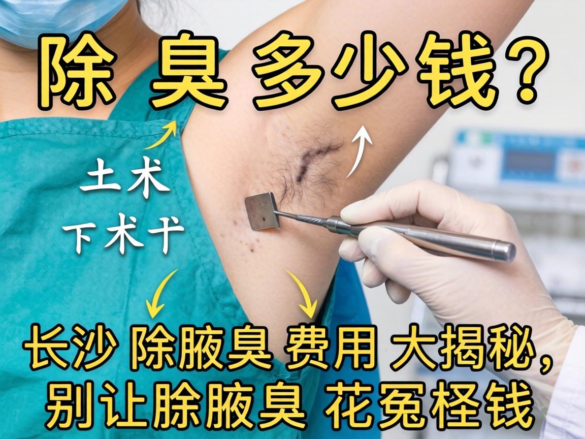 手术除腋臭多少钱？长沙除腋臭费用大揭秘，别让除腋臭花冤枉钱