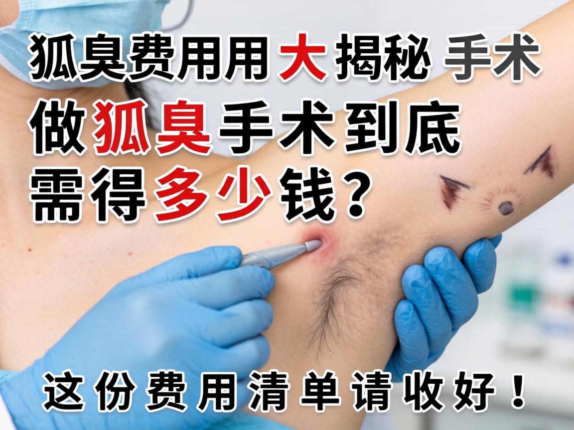 狐臭手术费用大揭秘，做狐臭手术到底需要多少钱？这份费用清单请收好！