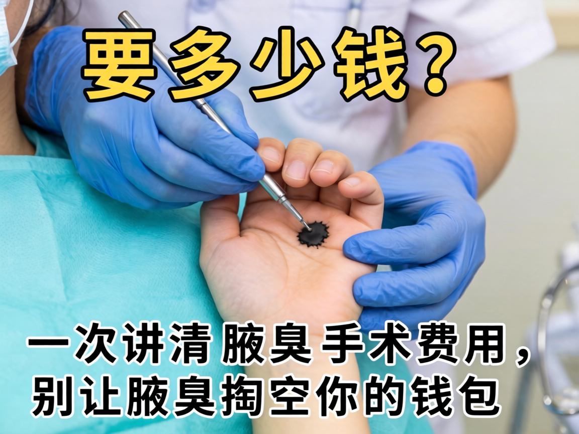 腋臭手术要多少钱？一次讲清腋臭手术费用，别让腋臭掏空你的钱包