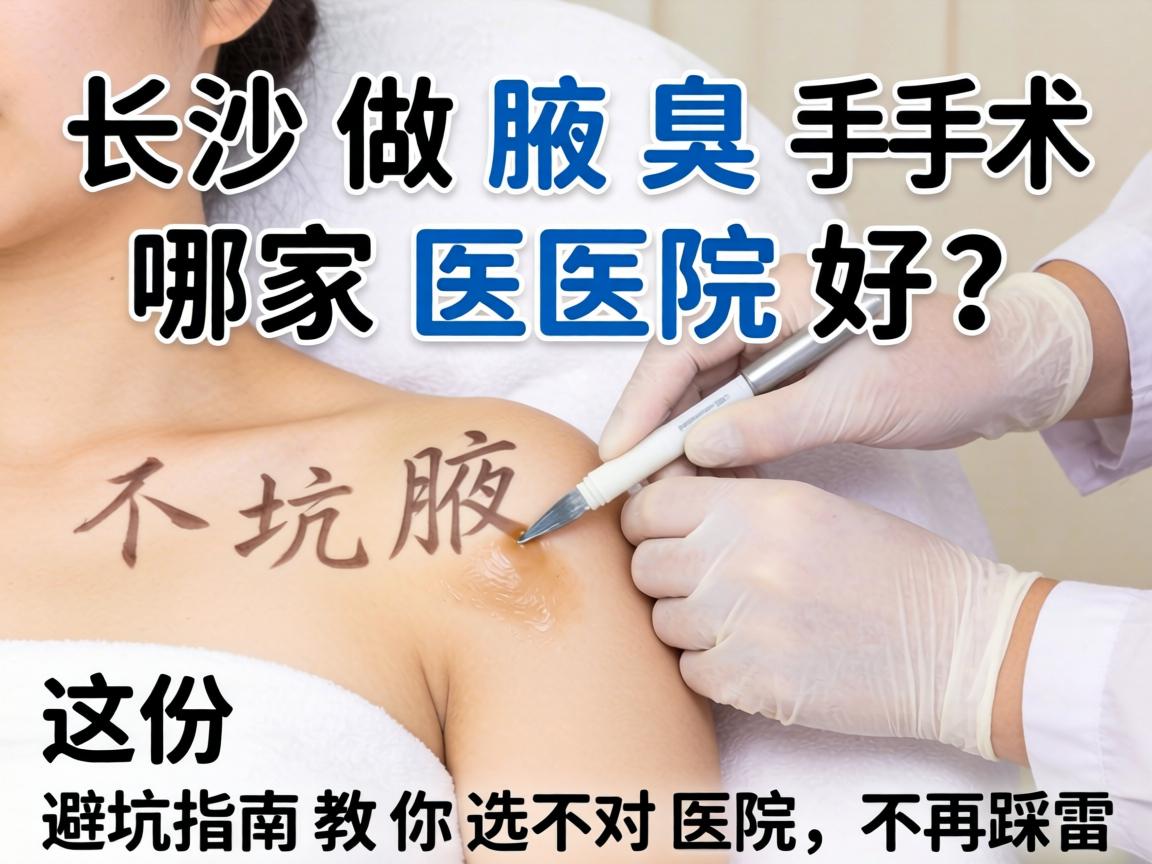 长沙做腋臭手术哪家医院好？这份避坑指南教你选对医院，不再踩雷