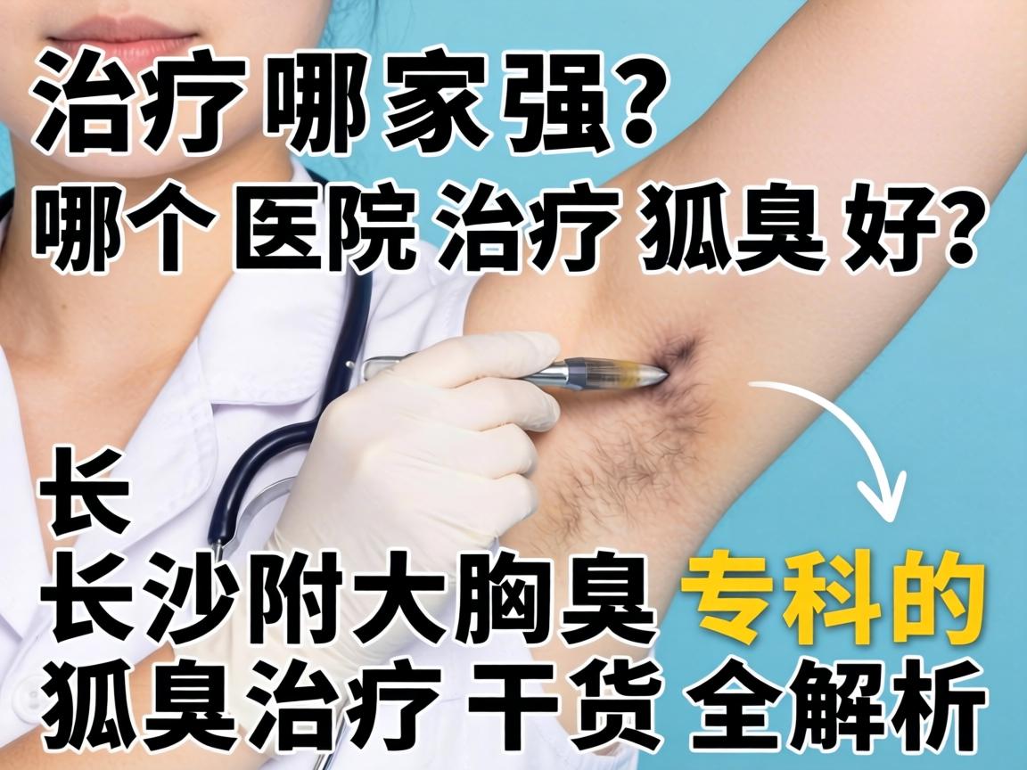 狐臭治疗哪家强？哪个医院治疗狐臭好？长沙附大腋臭专科的狐臭治疗干货全解析