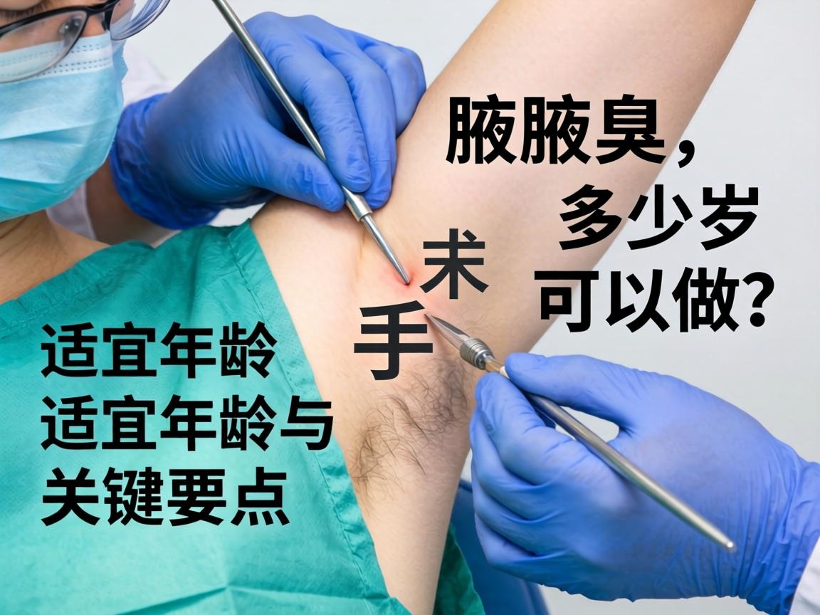 腋臭手术多少岁可以做？详解腋臭手术的适宜年龄与关键要点
