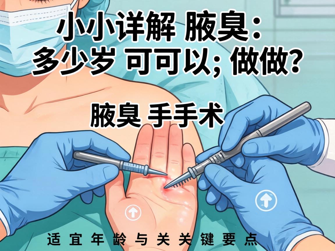 腋臭手术多少岁可以做？详解腋臭手术的适宜年龄与关键要点