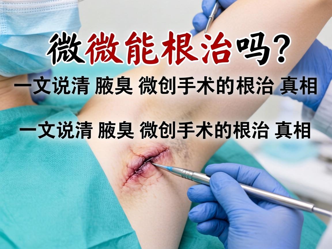腋臭微创手术能根治吗？一文说清腋臭微创手术的根治真相