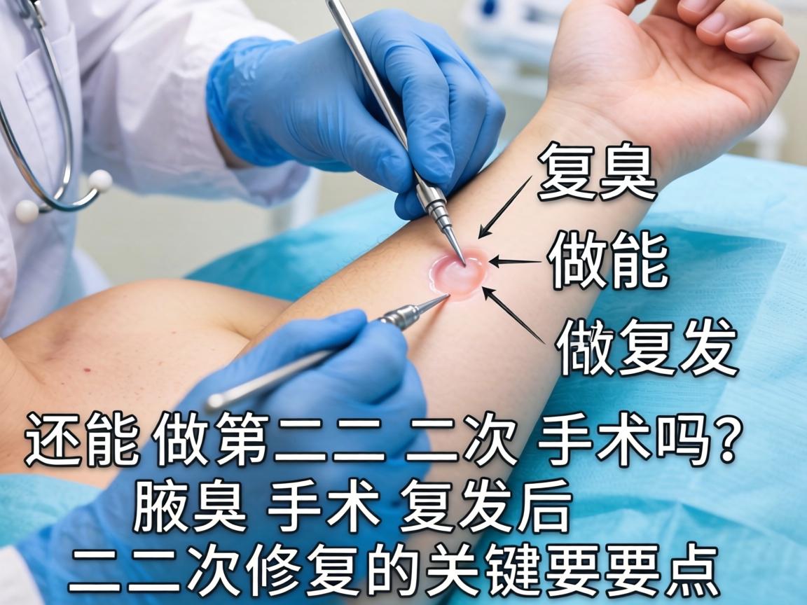 腋臭手术复发还能做第二次手术吗？腋臭手术复发后二次修复的关键要点