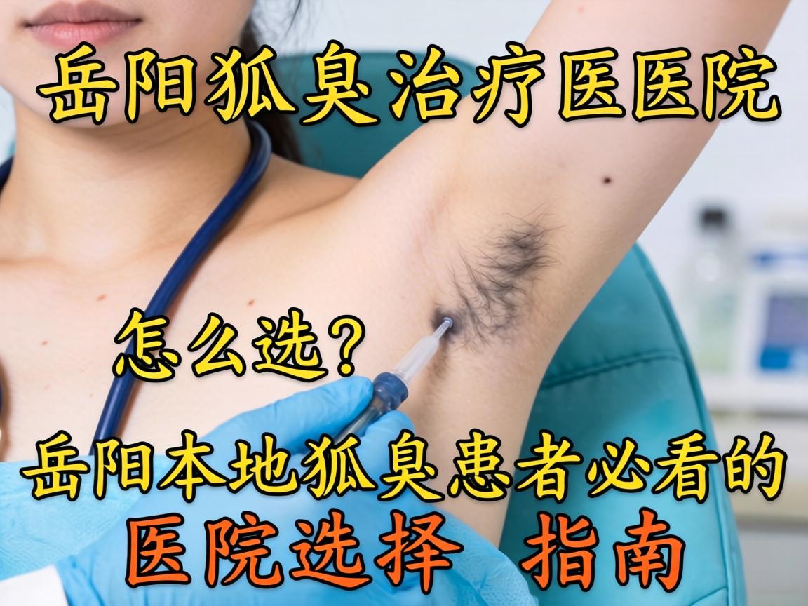 岳阳狐臭治疗医院怎么选？岳阳本地狐臭患者必看的医院选择指南