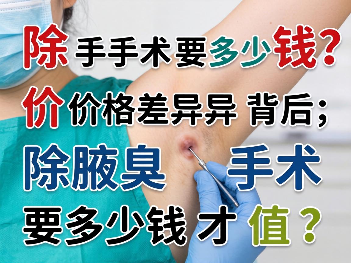 除腋臭手术要多少钱？价格差异背后，除腋臭手术要多少钱才值？