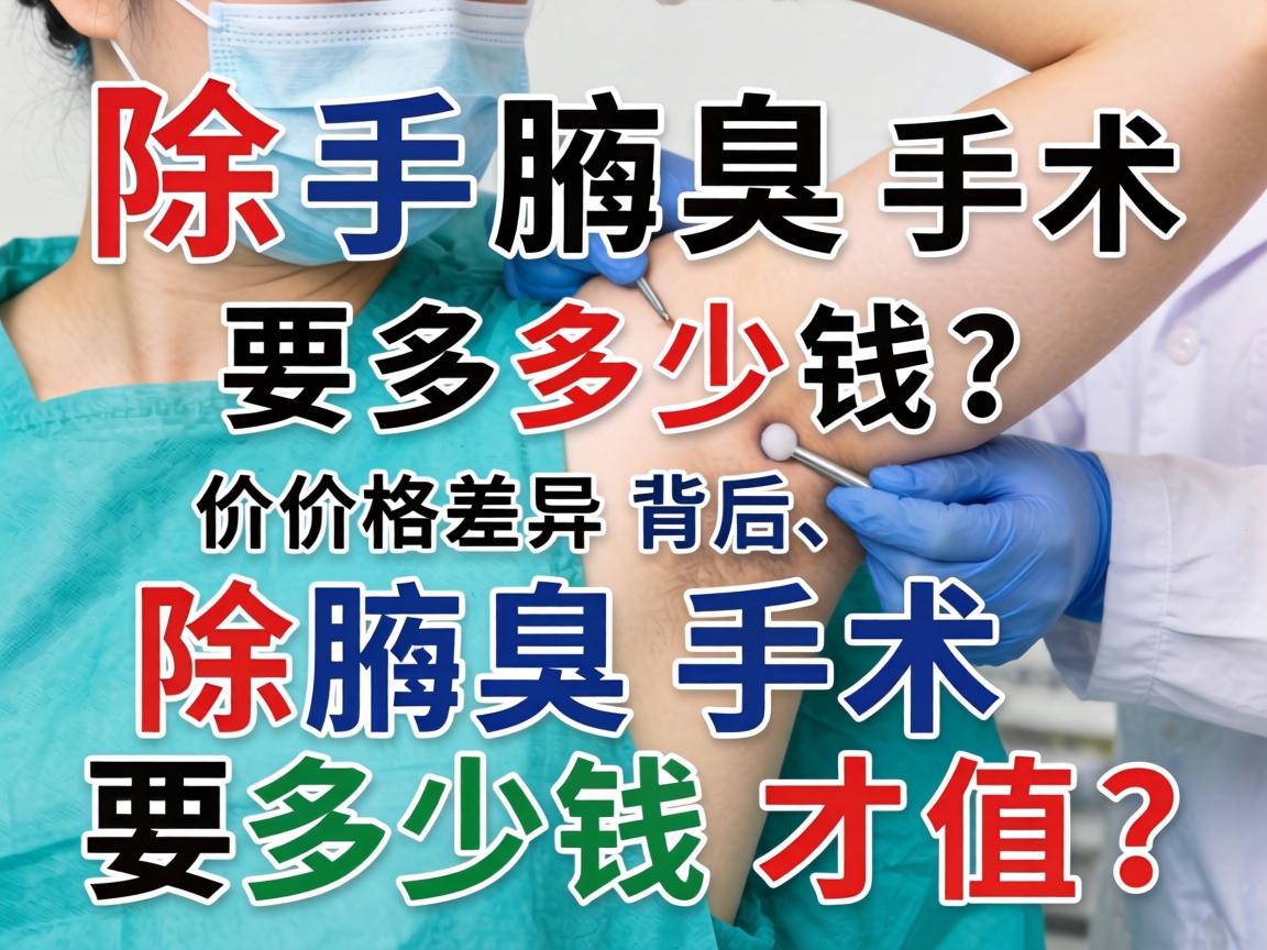 除腋臭手术要多少钱？价格差异背后，除腋臭手术要多少钱才值？