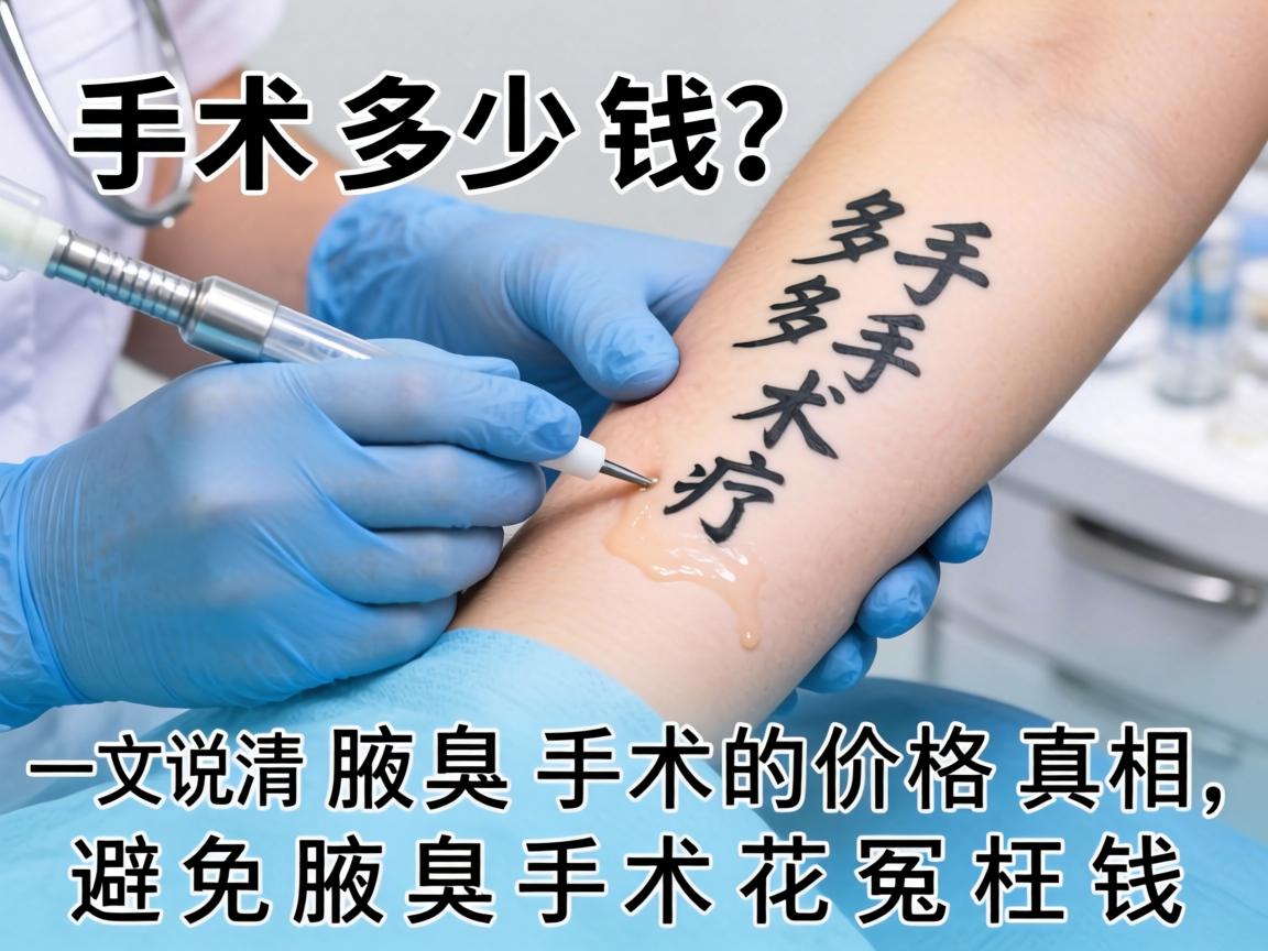 腋臭手术多少钱？一文说清腋臭手术的价格真相，避免腋臭手术花冤枉钱