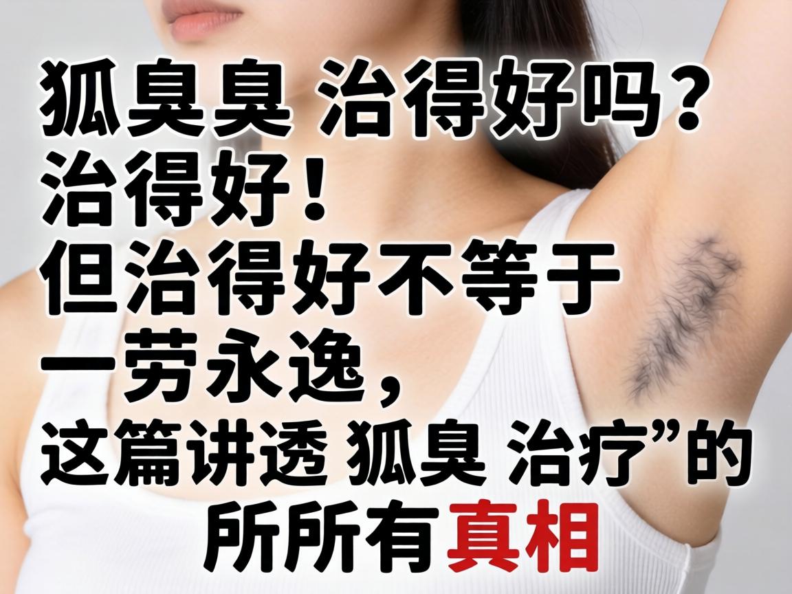 狐臭治得好吗？治得好！但治得好不等于一劳永逸，这篇讲透狐臭治疗的所有真相
