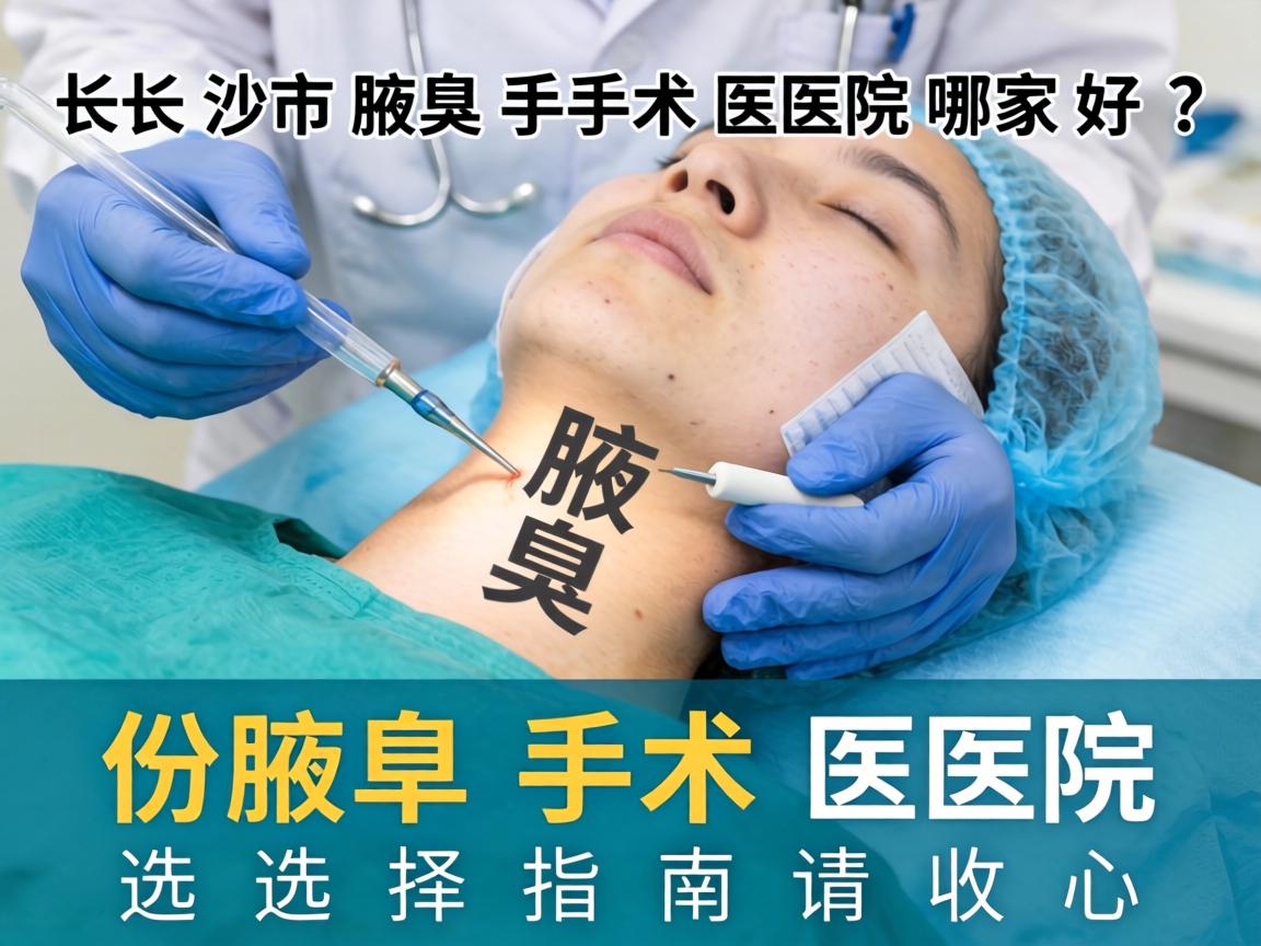 长沙市腋臭手术医院哪家好？这份腋臭手术医院选择指南请收好