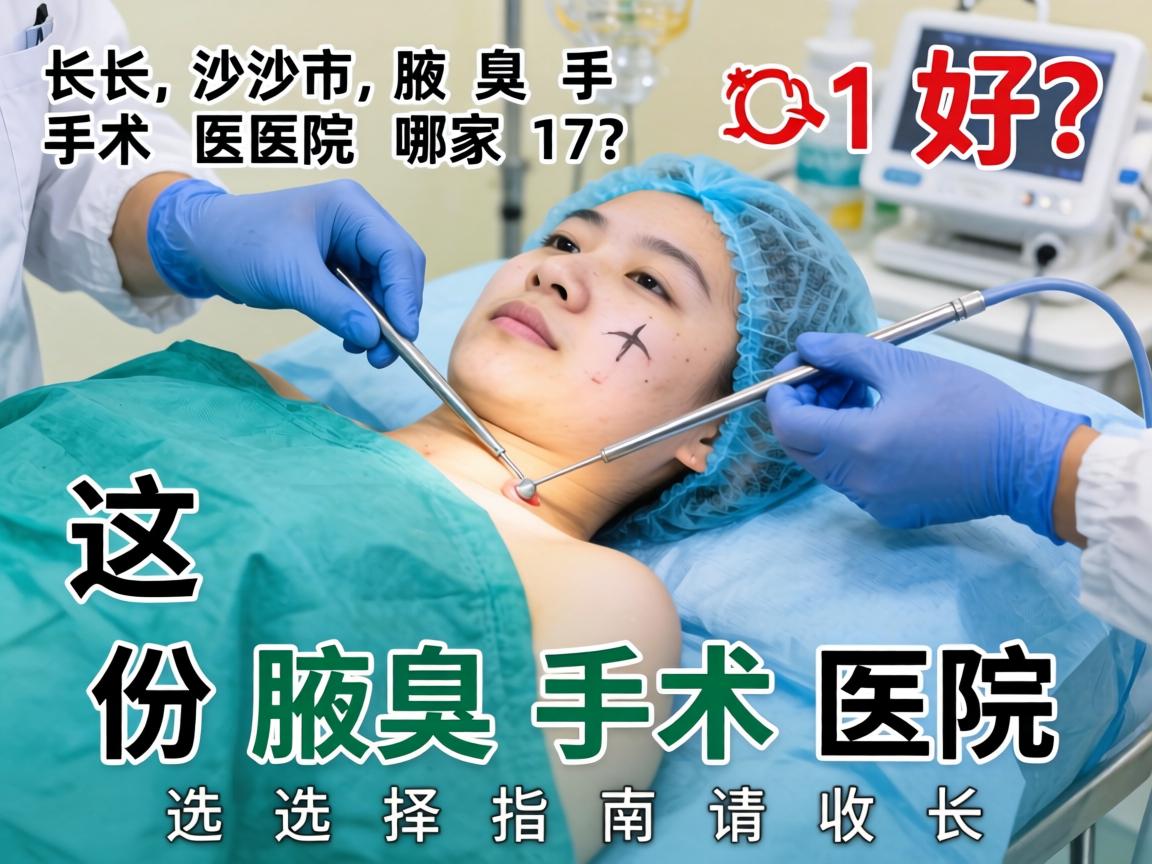 长沙市腋臭手术医院哪家好？这份腋臭手术医院选择指南请收好