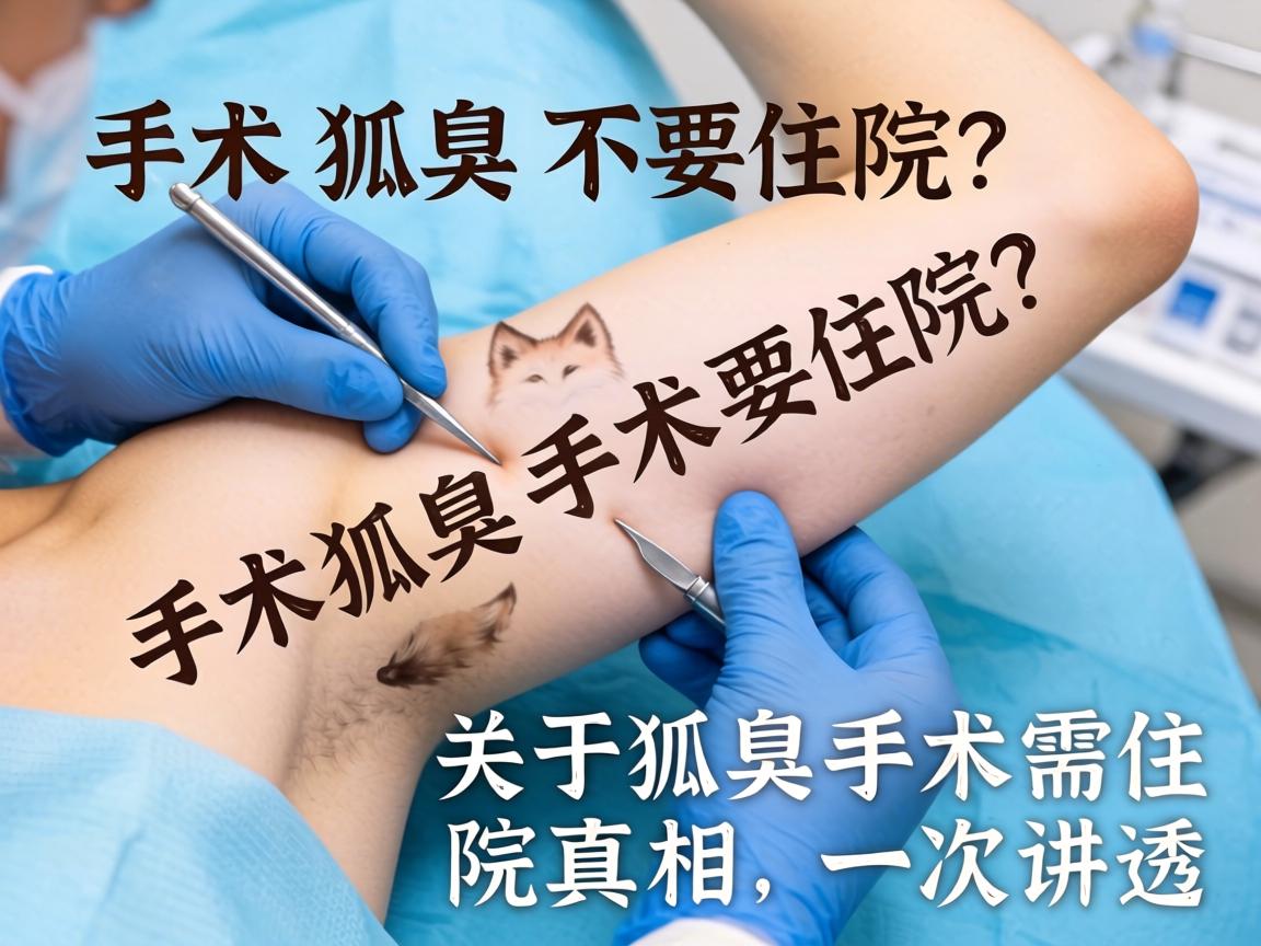狐臭手术要不要住院？关于狐臭手术需住院的真相，一次讲透