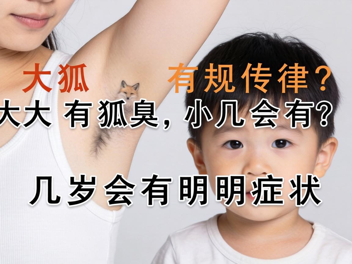 狐臭遗传有规律？大人有狐臭，小孩几岁会有？几岁会有明显症状？
