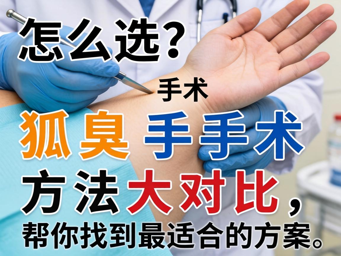 狐臭手术怎么选？狐臭手术方法大对比，帮你找到最适合的方案
