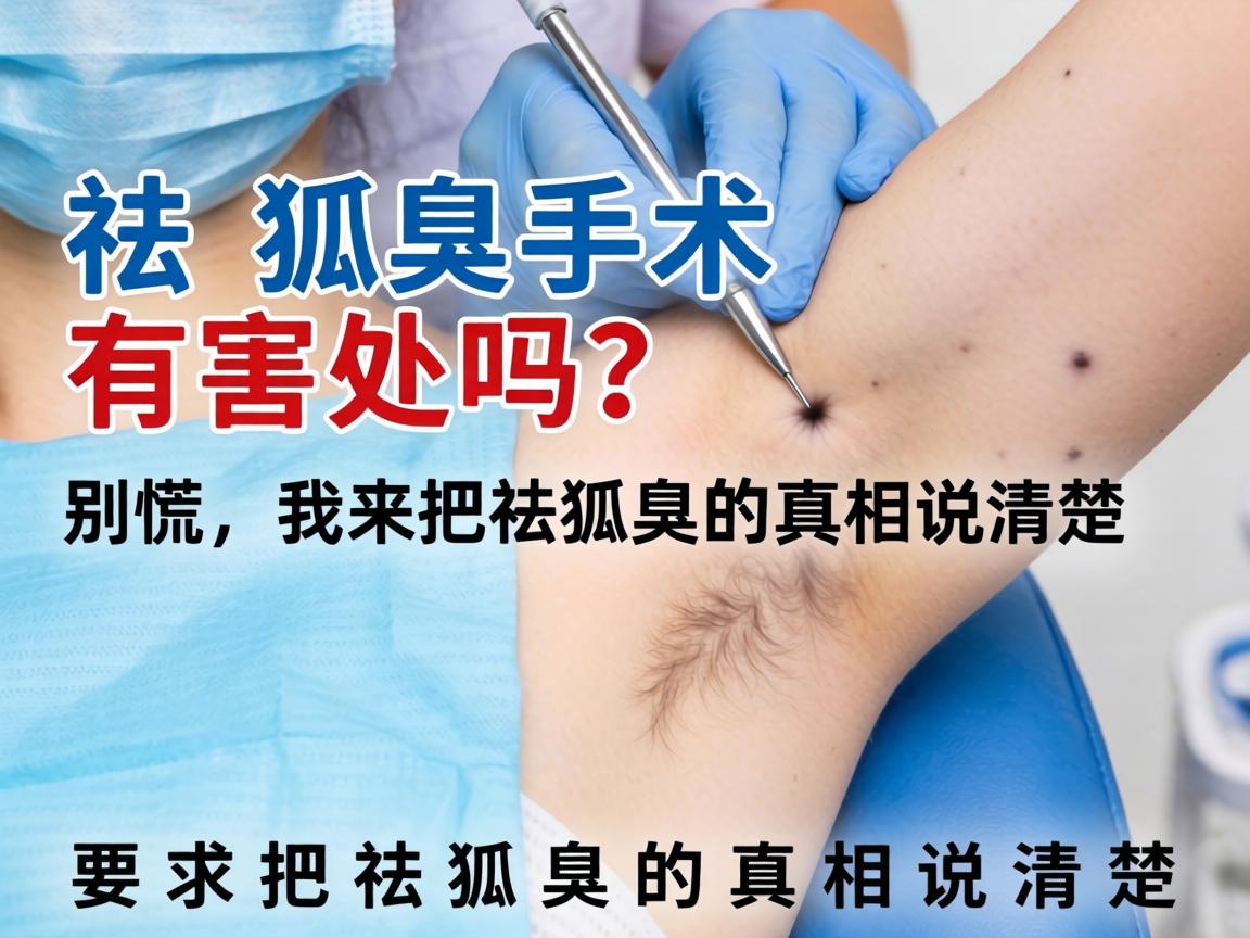 祛狐臭手术有害处吗？别慌，我来把祛狐臭的真相说清楚