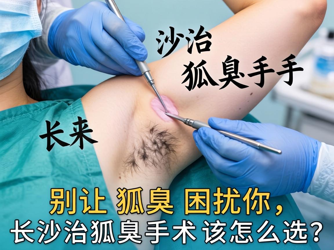 长沙治狐臭手术，别让狐臭困扰你，长沙治狐臭手术该怎么选？