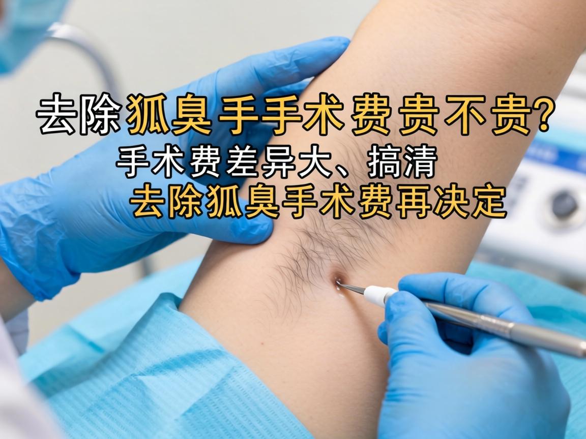 去除狐臭手术费贵不贵？手术费差异大，搞清去除狐臭手术费再决定