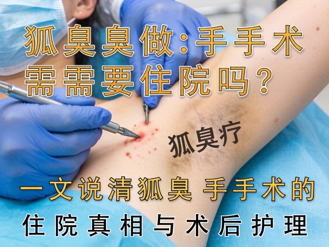 狐臭做手术需要住院吗？一文说清狐臭手术的住院真相与术后护理