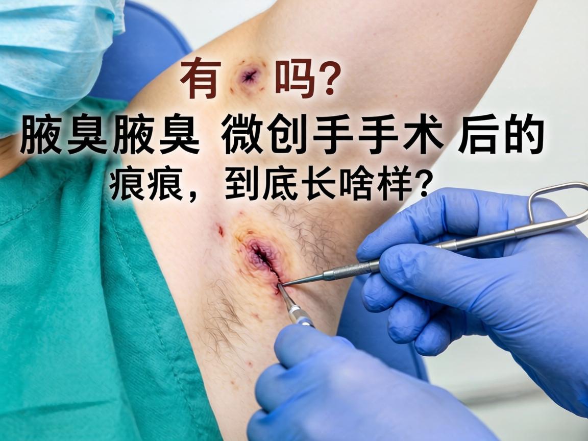 腋臭微创手术有疤吗？腋臭微创手术后的疤痕，到底长啥样？