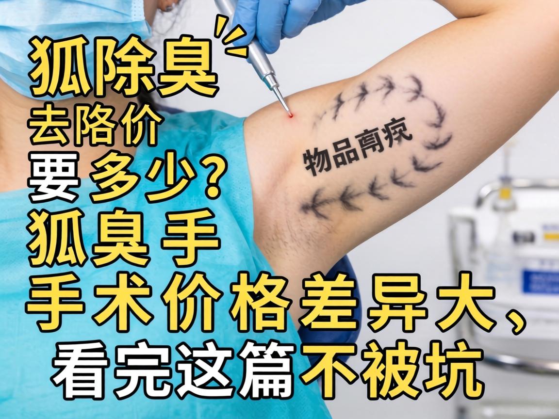 狐臭去除价格要多少？狐臭手术价格差异大，看完这篇不被坑