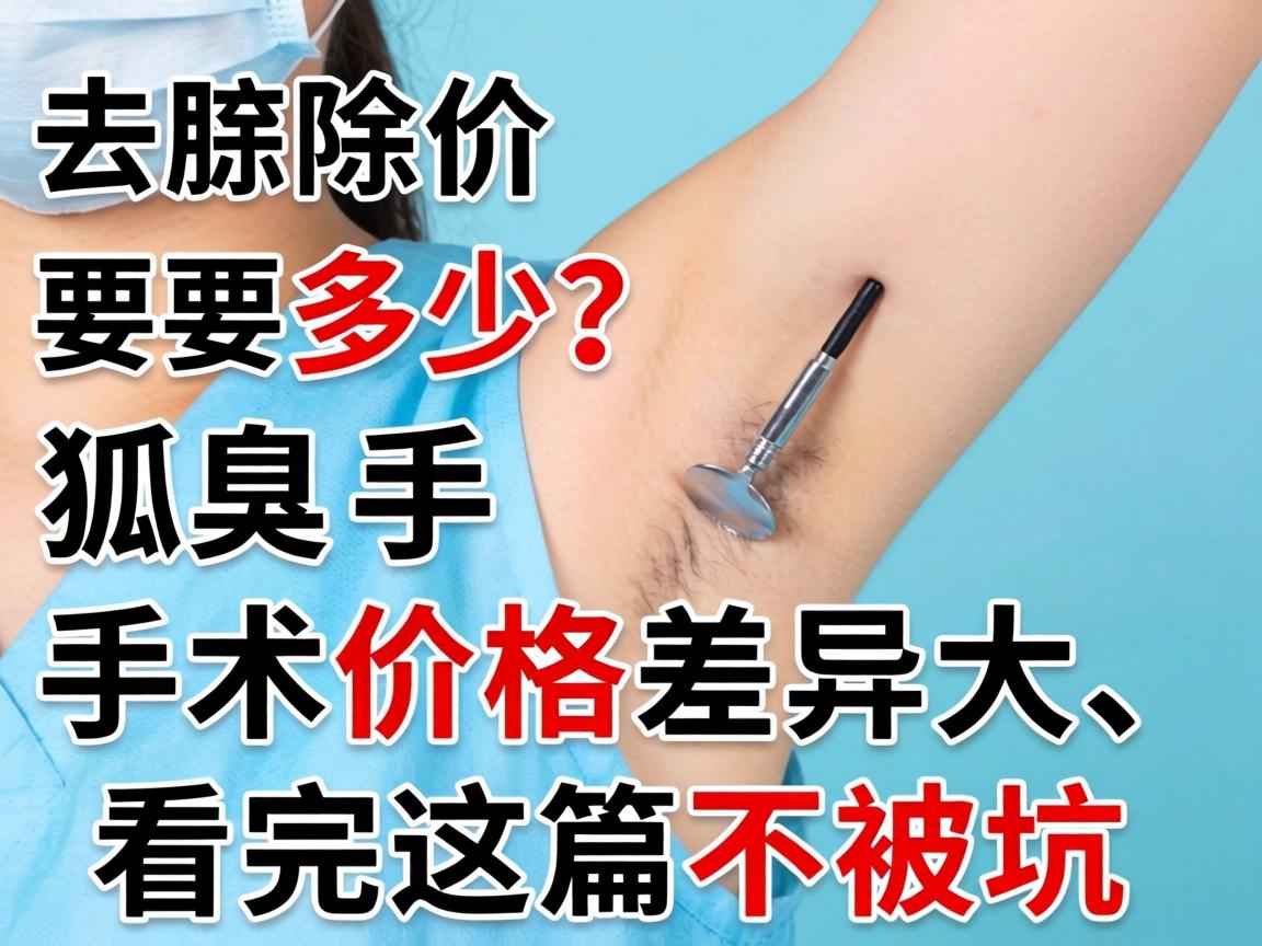 狐臭去除价格要多少？狐臭手术价格差异大，看完这篇不被坑