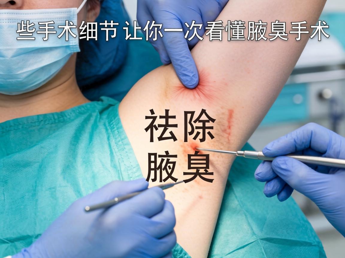 腋臭手术祛除腋臭，这些手术细节让你一次看懂腋臭手术