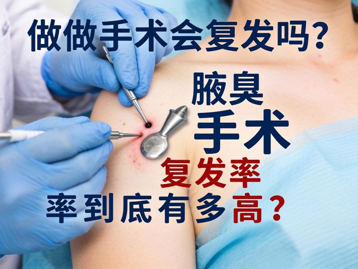 腋臭做手术会复发吗？腋臭手术复发率到底有多高？