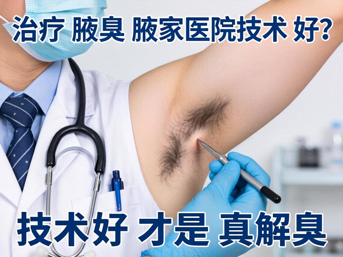 治疗腋臭哪家医院技术好？技术好才是真解臭