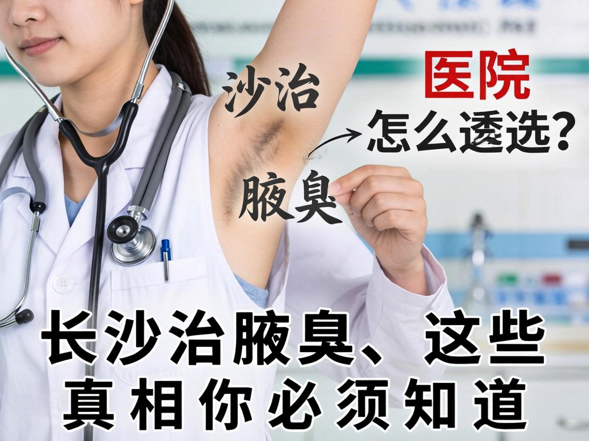 长沙治腋臭，医院怎么选？长沙治腋臭，这些真相你必须知道
