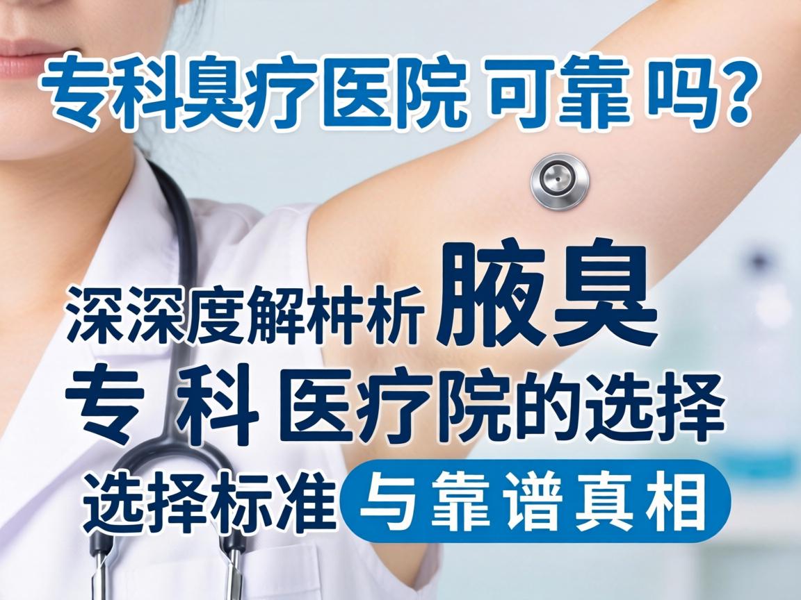 腋臭专科医院可靠吗？深度解析腋臭专科医院的选择标准与靠谱真相