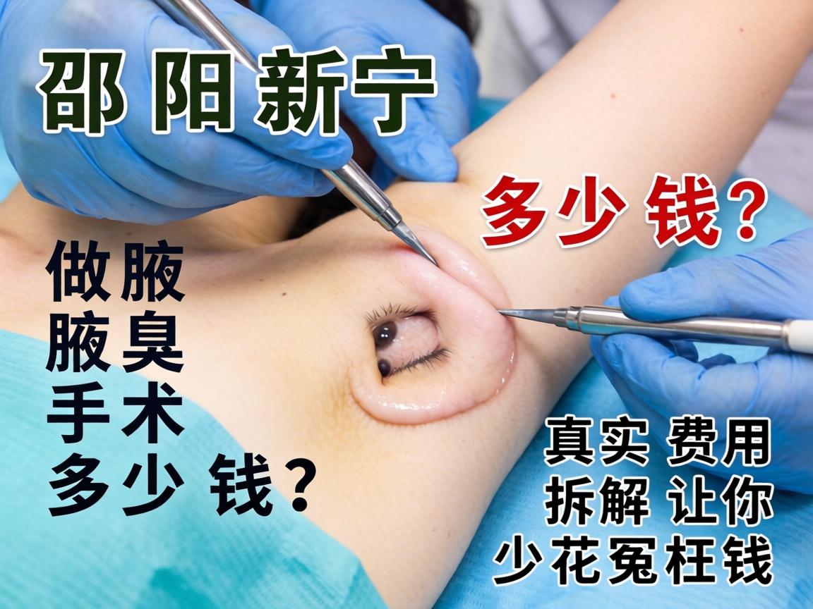 邵阳新宁做腋臭手术多少钱？真实费用拆解，让你少花冤枉钱