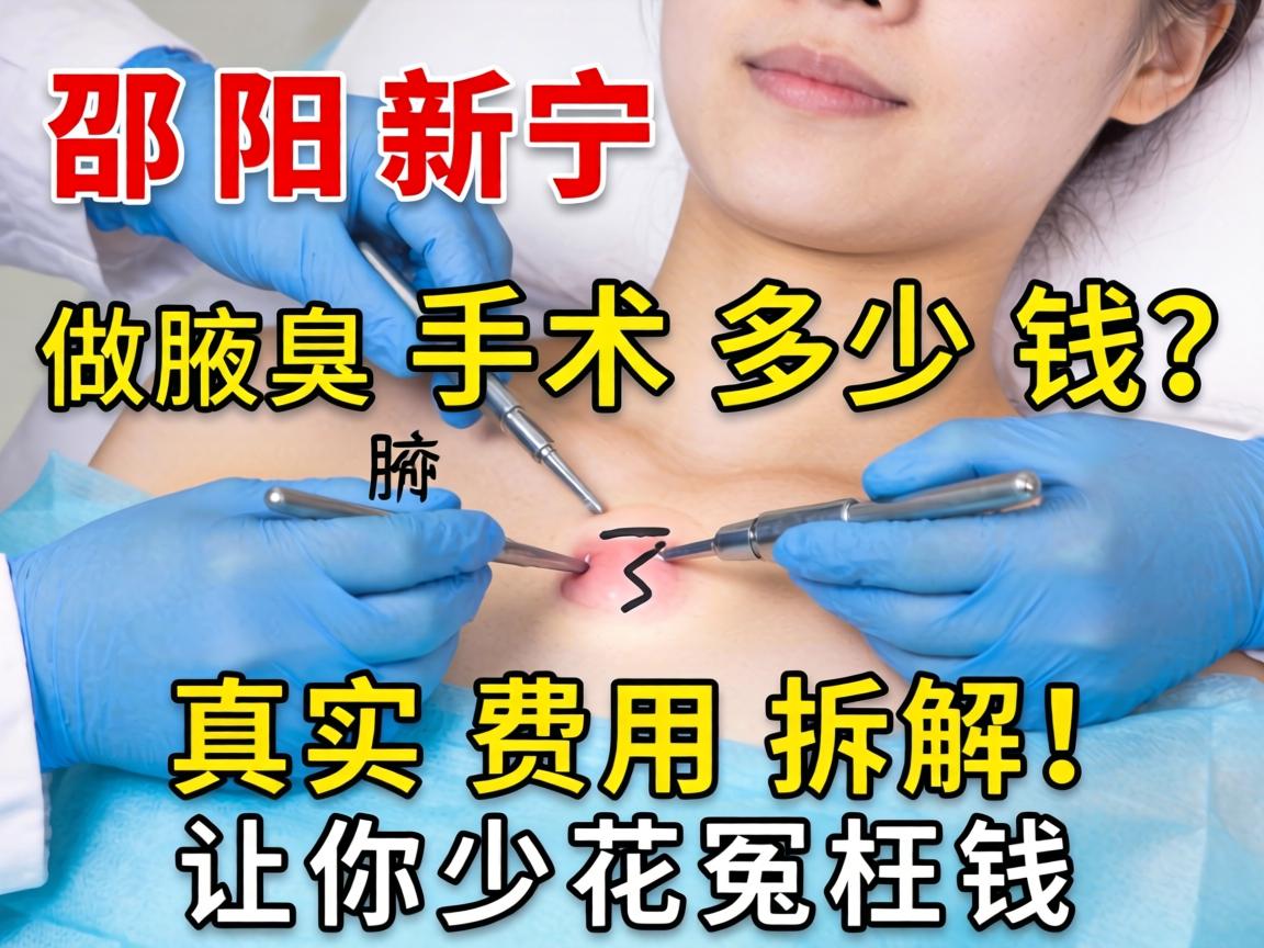 邵阳新宁做腋臭手术多少钱？真实费用拆解，让你少花冤枉钱