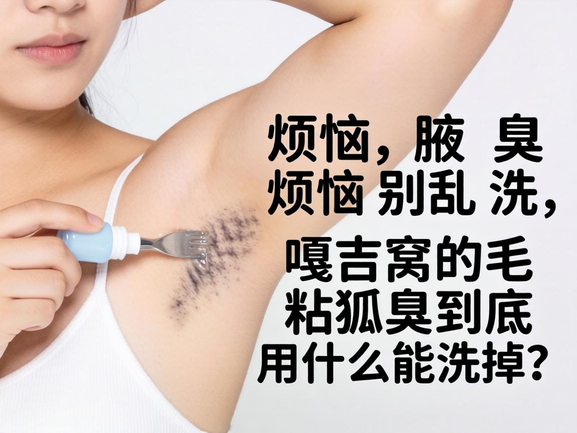 腋臭烦恼别乱洗，嘎吉窝的毛粘狐臭到底用什么能洗掉？
