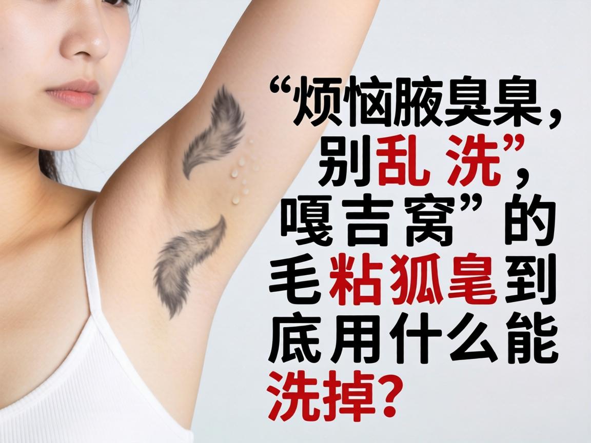 腋臭烦恼别乱洗，嘎吉窝的毛粘狐臭到底用什么能洗掉？