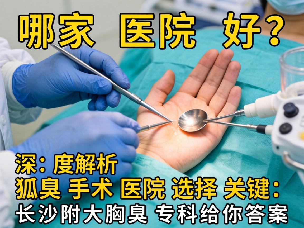 狐臭手术哪家医院好？深度解析狐臭手术医院选择关键，长沙附大腋臭专科给你答案