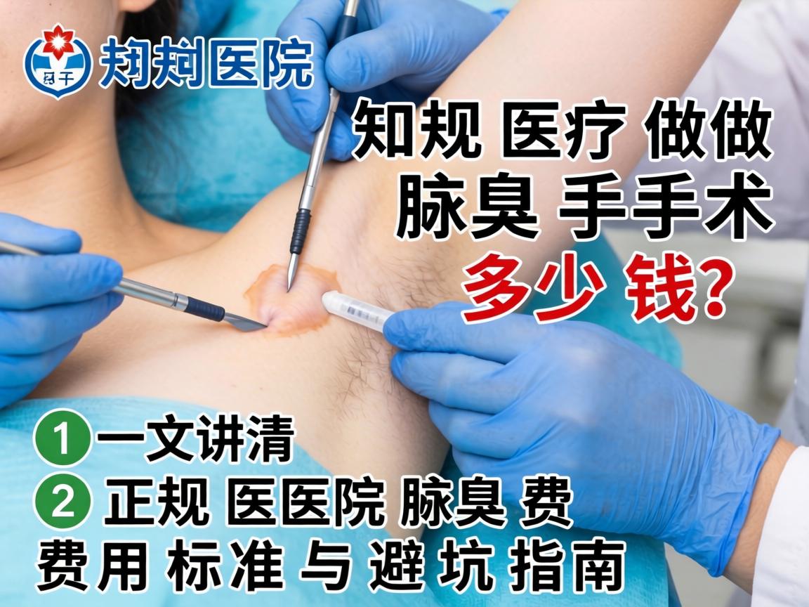 正规医院做腋臭手术多少钱？一文讲清正规医院腋臭费用标准与避坑指南