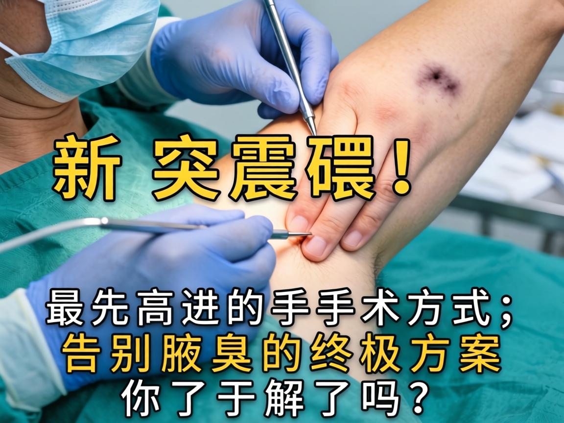 腋臭手术新突破！最先进的手术方式，告别腋臭的终极方案你了解了吗？