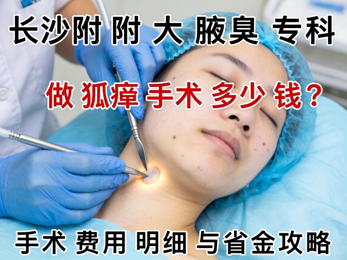 长沙附大腋臭专科，做狐臭手术多少钱？手术费用明细与省钱攻略